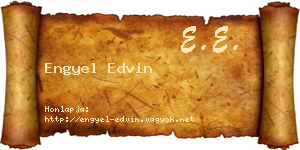 Engyel Edvin névjegykártya